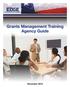 Grants Management Training Agency Guide