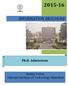 2015-16 INFORMATION BROCHURE. Ph.D. Admissions. Motilal Nehru National Institute of Technology Allahabad. M.Tech. (Part Time and Sponsored)