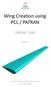Wing Creation using PCL / PATRAN
