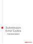Submission Error Codes