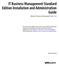 IT Business Management Standard Edition Installation and Administration Guide