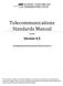 Telecommunications Standards Manual