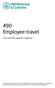 490 Employee travel. A tax and NICs guide for employers