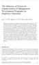 The Influence of Perceived Characteristics of Management Development Programs on Employee Outcomes