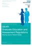 GEAR: Graduate Education and Assessment Regulations