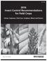 2016 Insect Control Recommendations for Field Crops Cotton, Soybeans, Field Corn, Sorghum, Wheat and Pasture
