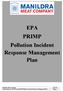 EPA PRIMP Pollution Incident Response Management Plan