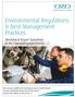 Environmental Regulations & Best Management Practices
