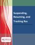 Suspending, Resuming, and Tracking Rxs