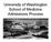 University of Washington School of Medicine Admissions Process