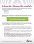 5 Closes to a Managed Services Sale