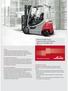 Electric Forklift Trucks Capacity 5000 and 6000 lbs. RX60-25C and RX60-30C SERIES RX60