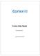 Cortex Help Guide. 2010 EMS-Cortex. Cortex 2010 (Version 9.0)