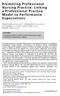 Promoting Professional Nursing Practice: Linking a Professional Practice Model to Performance Expectations