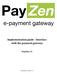 Implementation guide - Interface with the payment gateway PayZen 2.5