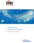 VPN Solutions SECURITY SOFTWARE. Product Information