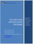 VA-CASE LEAN CERTIFICATION PROGRAM
