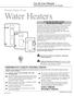 Water Heaters. Use & Care Manual. Electric Point of Use IMPORTANT SAFETY INSTRUCTIONS SAVE THESE INSTRUCTIONS