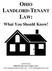 OHIO LANDLORD-TENANT. What You Should Know! published by Ohio Poverty Law Center, LLC www.ohiopovertylawcenter.org www.ohiolegalservices.