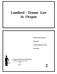 Landlord - Tenant Law in Oregon