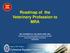 Roadmap of the Veterinary Profession to MRA