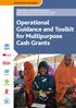 Operational Guidance and Toolkit for Multipurpose Cash Grants