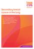 Secondary breast cancer in the lung