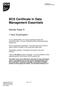 BCS Certificate in Data Management Essentials