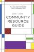 2015-2016 COMMUNITY RESOURCE GUIDE