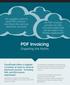PDF Invoicing. Dispelling the Myths. My suppliers want to send PDF invoices are these the same as electronic invoices?