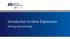 Introduction to Gene Expression. Getting Started Guide