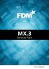 MX.3 Services Pack. fdmgroup.com