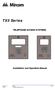 TX3 Series TELEPHONE ACCESS SYSTEMS. Installation and Operation Manual