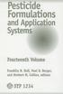 Pesticide Formulations and Application Systems: Fourteenth Volume. Franklin R. Hall, Paul D. Berger, and Herbert M.