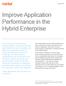Improve Application Performance in the Hybrid Enterprise