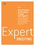Expert. Briefing. \\\\ Best Practices for Managing Storage with Hyper-V