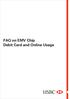 FAQ on EMV Chip Debit Card and Online Usage