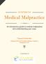 AN INTRO TO. Medical Malpractice. An introductory guide to medical malpractice and understanding your case. Vincent Falcicchio