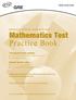 Mathematics Test Practice Book