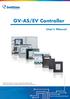 GV-AS/EV Controller. User s Manual