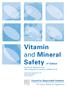 Vitamin and Mineral Safety 3 rd Edition