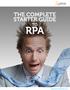 THE COMPLETE STARTER GUIDE RPA FOR THE OUTSOURCING COMMUNITY. automationanywhere.com. automationanywhere.com