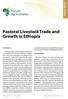 Pastoral Livestock Trade and Growth in Ethiopia