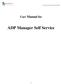 User Manual for ADP Manager Self Service
