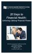 20 Steps to Financial Health: