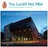 The Cardiff Met MBA. Advanced Entry Programme On Campus