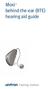 Moxi behind-the-ear (BTE) hearing aid guide