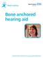 Bone anchored hearing aid
