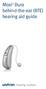 Moxi 2 Dura behind-the-ear (BTE) hearing aid guide
