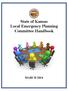 State of Kansas Local Emergency Planning Committee Handbook